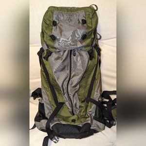 L.L. Bean green Bigelow hiking day pack.
